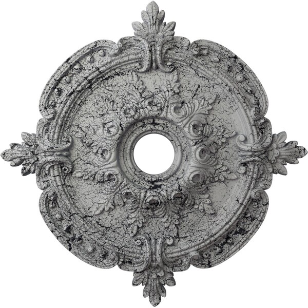 Ekena Millwork Benson Classic Medallion (Canopies up to 6 1/2"), 28 3/8"OD x 3 3/4"ID x 1 5/8"P, Ultra Pure White CM28BEUWC - main